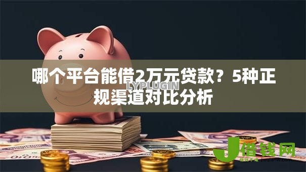 哪个平台能借2万元贷款？5种正规渠道对比分析