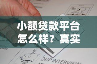 小额贷款平台怎么样？真实评测及申请攻略