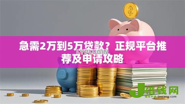 急需2万到5万贷款？正规平台推荐及申请攻略