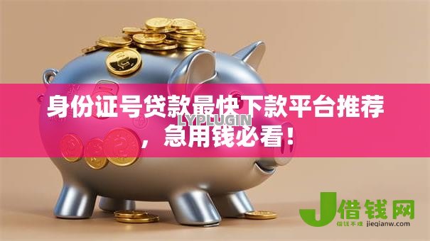 身份证号贷款最快下款平台推荐,急用钱必看! 身份证号贷款最快下款平台推荐,急用钱必看!