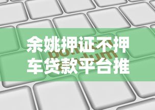余姚押证不押车贷款平台推荐：正规机构及申请流程详解