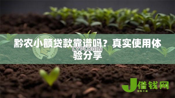 黔农小额贷款靠谱吗?真实使用体验分享 黔农小额贷款靠谱吗?真实使用体验分享