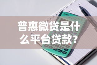 普惠微贷是什么平台贷款?全面解析产品特点与申请流程 普惠微贷是什么平台贷款?全面解析产品特点与申请流程