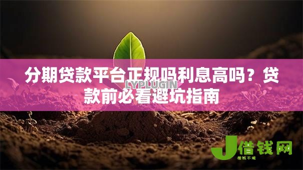 分期贷款平台正规吗利息高吗？贷款前必看避坑指南