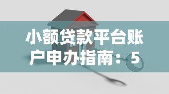 小额贷款平台账户申办指南：5步轻松搞定