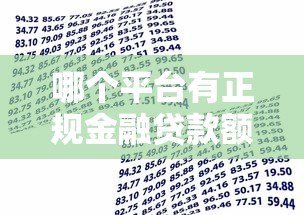 哪个平台有正规金融贷款额度?这5类渠道最靠谱! 哪个平台有正规金融贷款额度?这5类渠道最靠谱!
