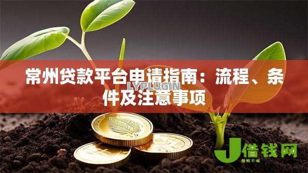 常州贷款平台申请指南:流程、条件及注意事项 常州贷款平台申请指南:流程、条件及注意事项
