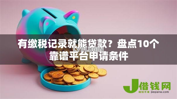 有缴税记录就能贷款？盘点10个靠谱平台申请条件