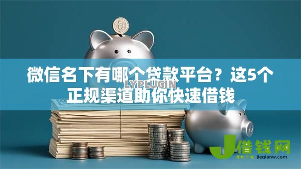 微信名下有哪个贷款平台？这5个正规渠道助你快速借钱