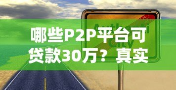 哪些P2P平台可贷款30万？真实评测与申请攻略