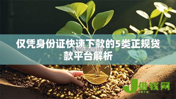 仅凭身份证快速下款的5类正规贷款平台解析