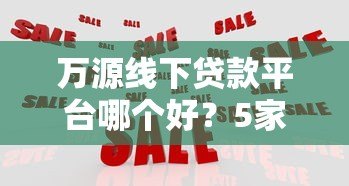 万源线下贷款平台哪个好？5家正规机构实地测评