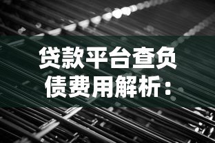贷款平台查负债费用解析:一年需要多少钱? 贷款平台查负债费用解析:一年需要多少钱?