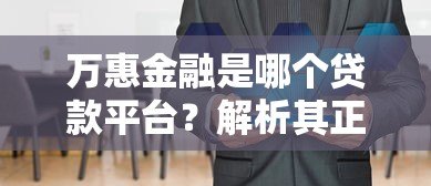 万惠金融是哪个贷款平台？解析其正规性、申请流程及用户评价