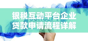 银税互动平台企业贷款申请流程详解