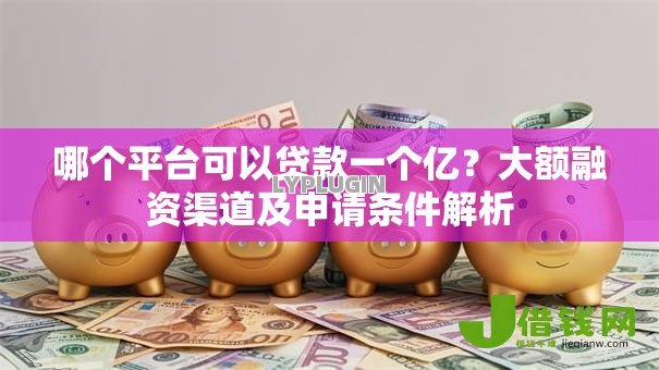 哪个平台可以贷款一个亿?大额融资渠道及申请条件解析 哪个平台可以贷款一个亿?大额融资渠道及申请条件解析