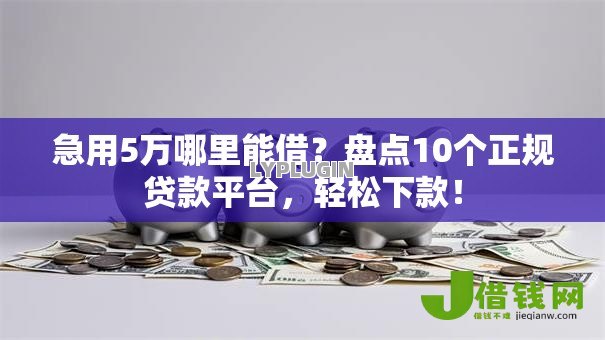 急用5万哪里能借?盘点10个正规贷款平台,轻松下款! 急用5万哪里能借?盘点10个正规贷款平台,轻松下款!