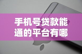 手机号贷款能通的平台有哪些？这10个正规渠道安全下款快