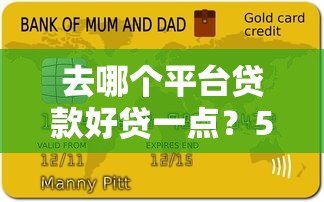 去哪个平台贷款好贷一点?5大渠道详细对比 去哪个平台贷款好贷一点?5大渠道详细对比