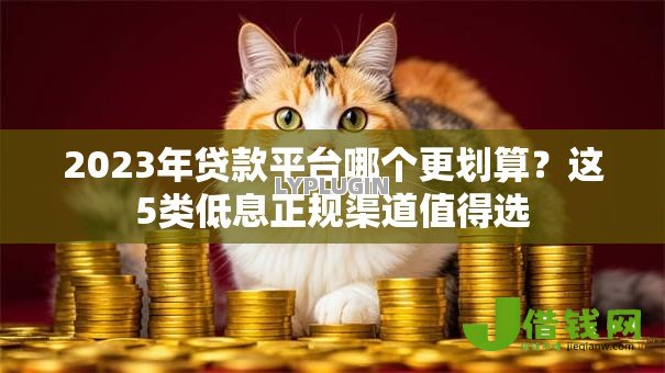 2023年贷款平台哪个更划算？这5类低息正规渠道值得选