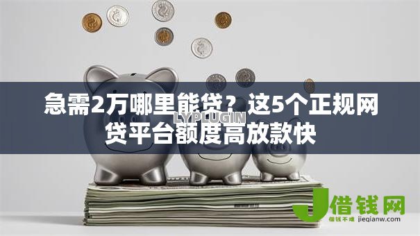 急需2万哪里能贷？这5个正规网贷平台额度高放款快