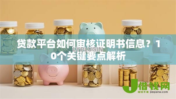 贷款平台如何审核证明书信息?10个关键要点解析 贷款平台如何审核证明书信息?10个关键要点解析