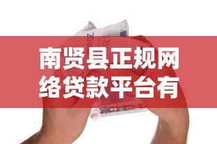 南贤县正规网络贷款平台有哪些？安全借贷必看指南