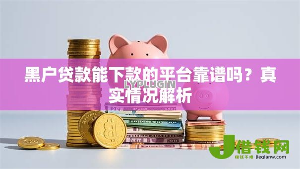 黑户贷款能下款的平台靠谱吗？真实情况解析
