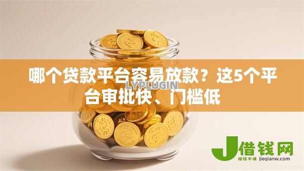 哪个贷款平台容易放款？这5个平台审批快、门槛低
