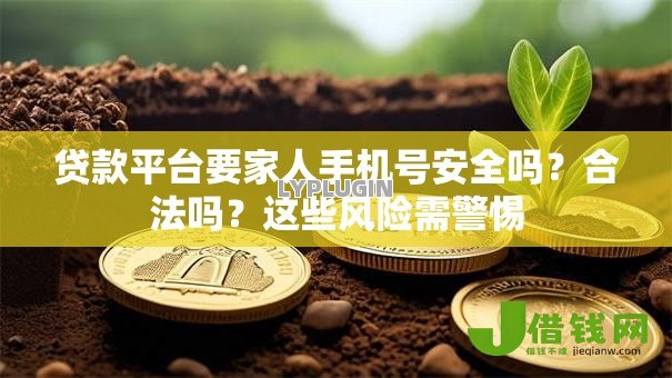 贷款平台要家人手机号安全吗?合法吗?这些风险需警惕 贷款平台要家人手机号安全吗?合法吗?这些风险需警惕