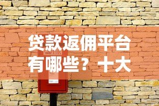 贷款返佣平台有哪些？十大正规返佣渠道推荐