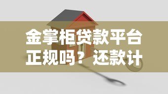 金掌柜贷款平台正规吗？还款计划详解