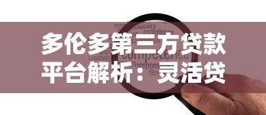 多伦多第三方贷款平台解析：灵活贷款方案与避坑指南