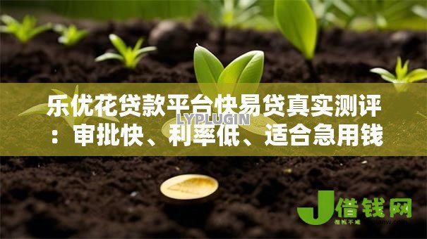 乐优花贷款平台快易贷真实测评：审批快、利率低、适合急用钱