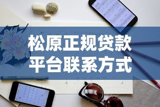 松原正规贷款平台联系方式及申请指南