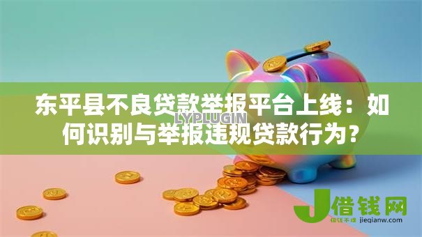 东平县不良贷款举报平台上线：如何识别与举报违规贷款行为？