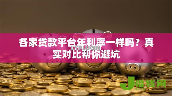 各家贷款平台年利率一样吗?真实对比帮你避坑 各家贷款平台年利率一样吗?真实对比帮你避坑