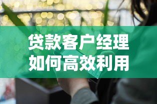 贷款客户经理如何高效利用助贷平台拓展业务资源整合指南
