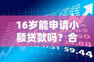 16岁能申请小额贷款吗?合法平台解析与风险提醒 16岁能申请小额贷款吗?合法平台解析与风险提醒