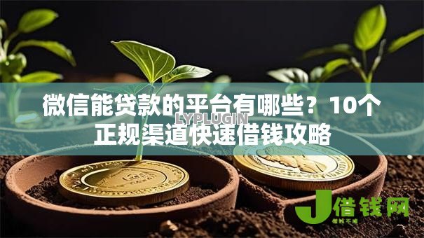 微信能贷款的平台有哪些？10个正规渠道快速借钱攻略