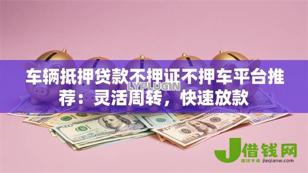 车辆抵押贷款不押证不押车平台推荐：灵活周转，快速放款