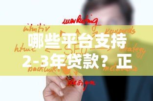 哪些平台支持2-3年贷款？正规渠道及申请攻略