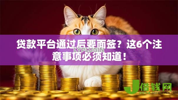 贷款平台通过后要面签?这6个注意事项必须知道! 贷款平台通过后要面签?这6个注意事项必须知道!