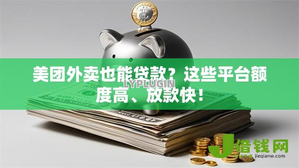 美团外卖也能贷款？这些平台额度高、放款快！