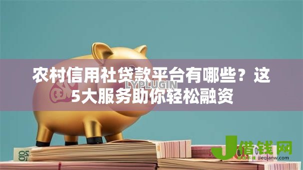 农村信用社贷款平台有哪些?这5大服务助你轻松融资 农村信用社贷款平台有哪些?这5大服务助你轻松融资