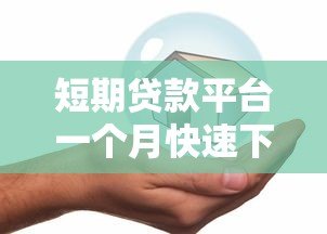 短期贷款平台一个月快速下款攻略：低息安全推荐