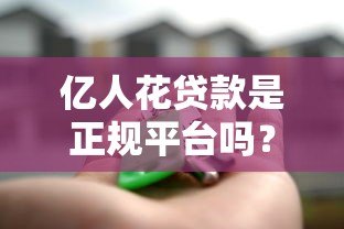 亿人花贷款是正规平台吗？真实评测与用户反馈解析