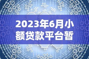 2023年6月小额贷款平台暂停服务原因及应对策略分析 2023年6月小额贷款平台暂停服务原因及应对策略分析