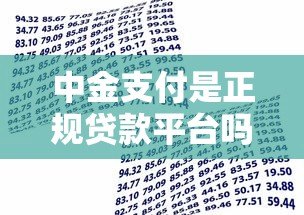 中金支付是正规贷款平台吗?揭秘其真实业务属性 中金支付是正规贷款平台吗?揭秘其真实业务属性