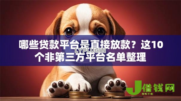 哪些贷款平台是直接放款?这10个非第三方平台名单整理 哪些贷款平台是直接放款?这10个非第三方平台名单整理